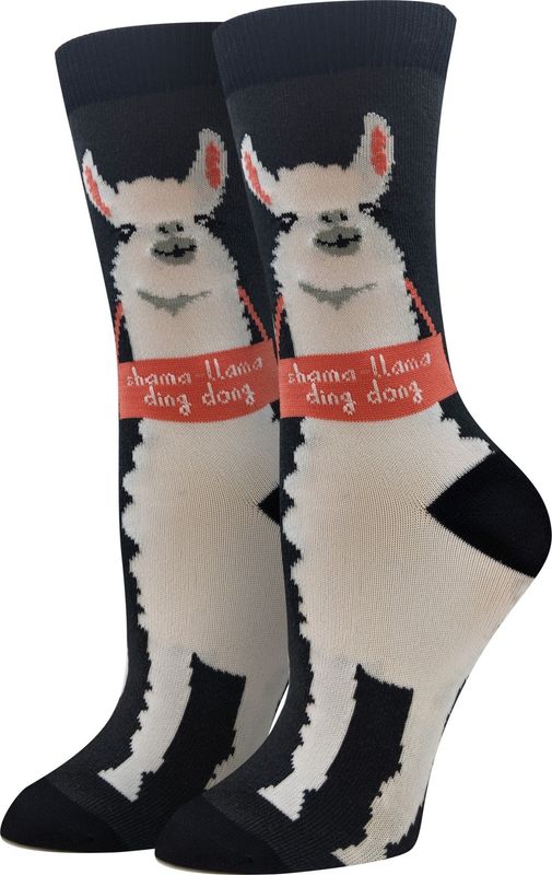 Shama Llama Charcoal Socks