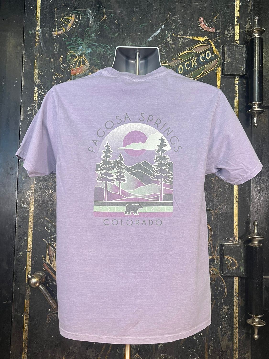 Calmly Mtns/Bear RS S/S Tee Thistle