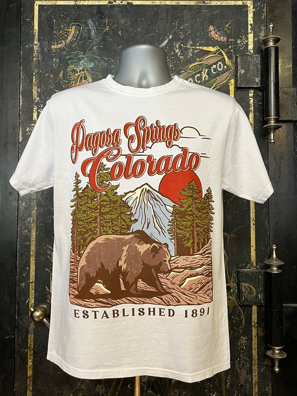 Smart One Mtn Bear RS S/S Tee White