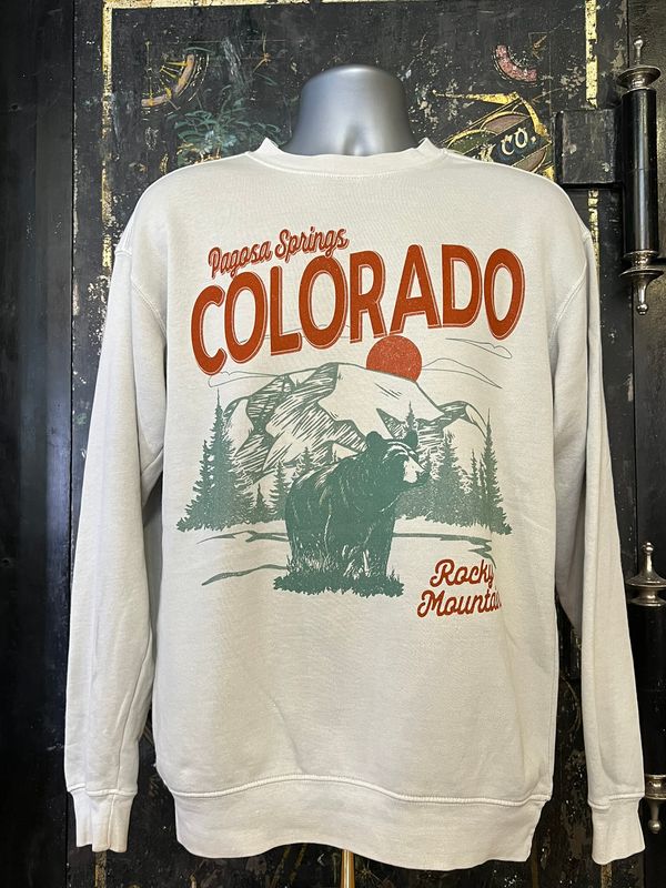 Gear Jammer Bear Mtns RS Fleece Crew SS Cement