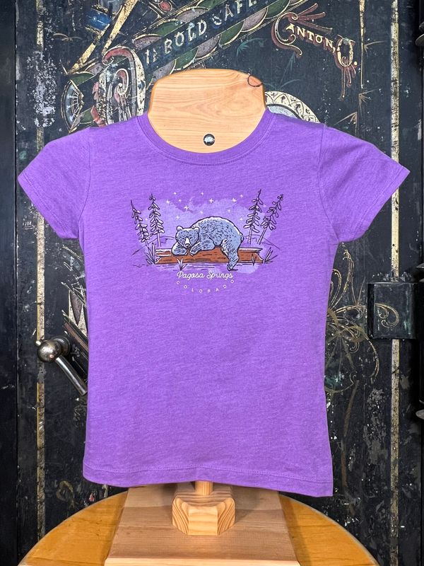 Sleepy Bear Cap Sleeve Tee Orchid