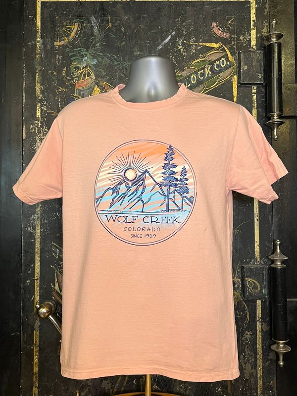 Bingeable V3 Pines Mtns Tee Rose Quartz