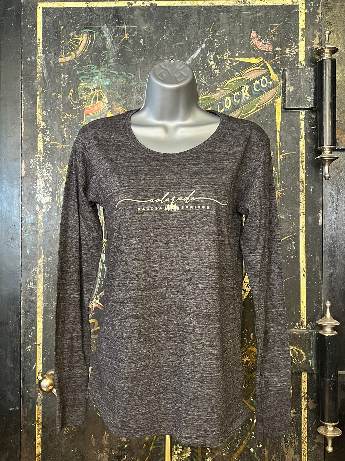 Sutured Pines TB L/S Black, Size: SMALL