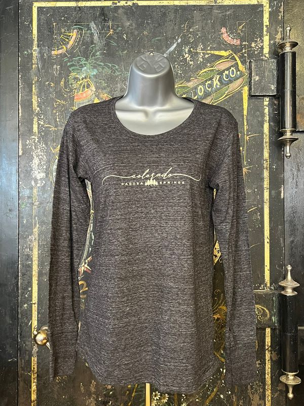 Sutured Pines TB L/S Black