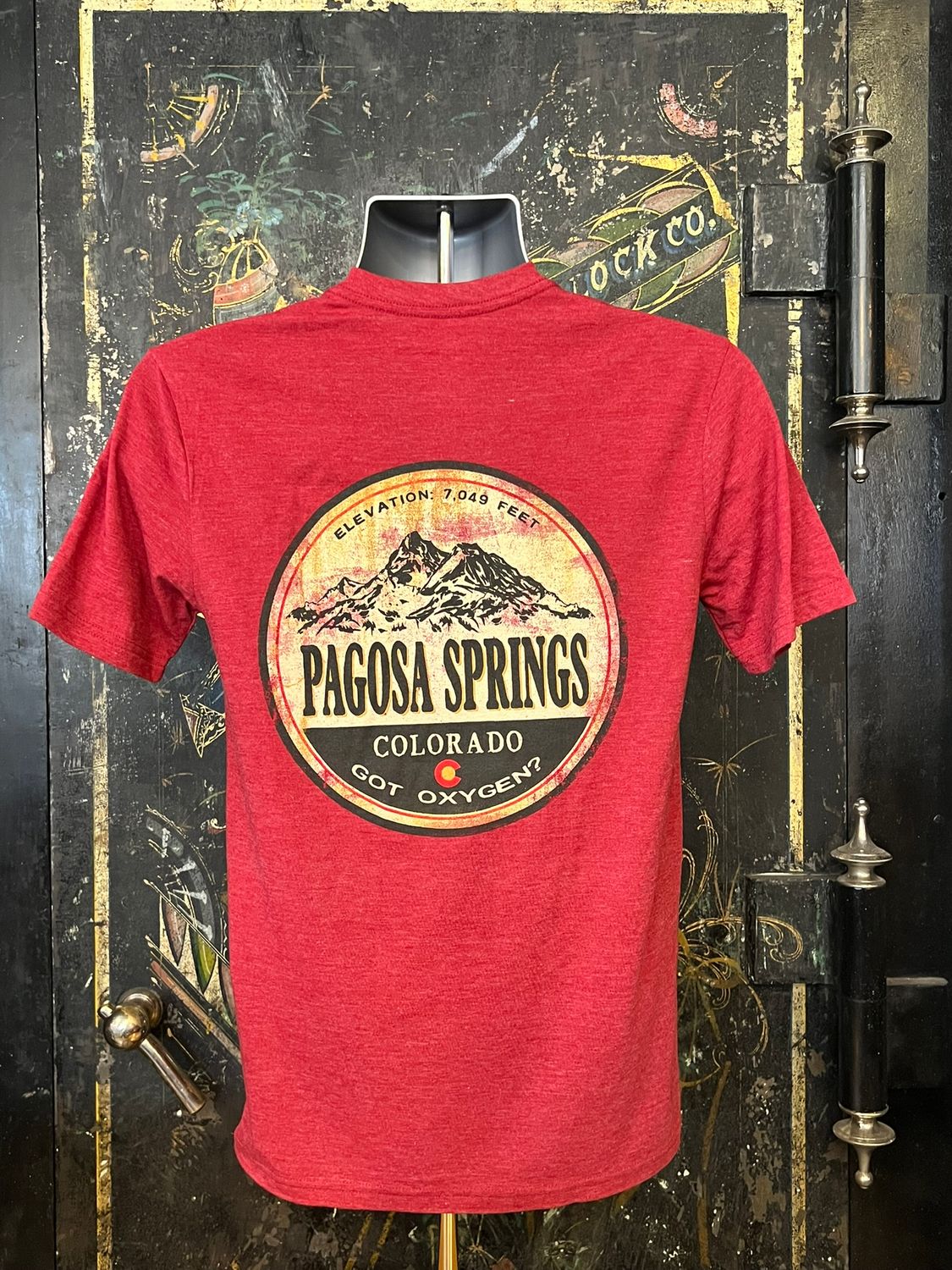 Vernacular Mtns/CO TB Tee Cardinal, Size: XSMALL