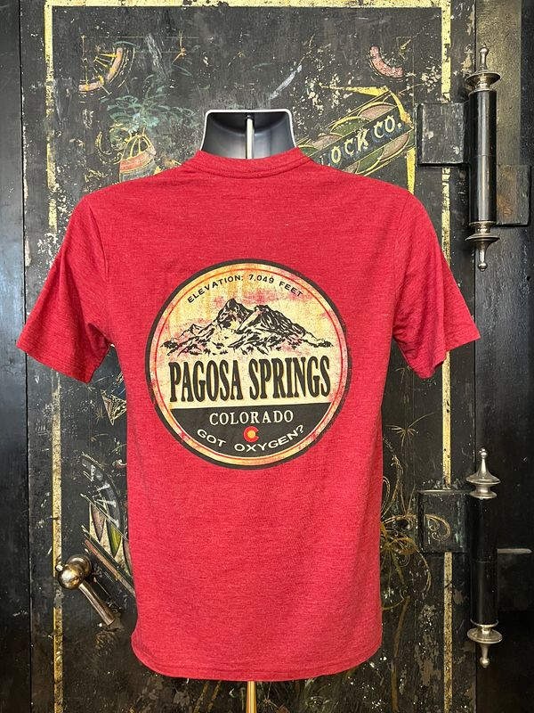 Vernacular Mtns/CO TB Tee Cardinal