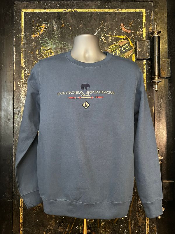 Native Bear Crew Neck  SS Airforce Blue