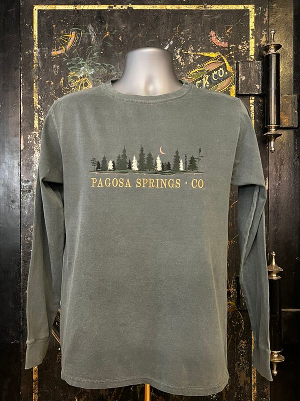 Twilight Shores EMB RS L/S Tee Forest