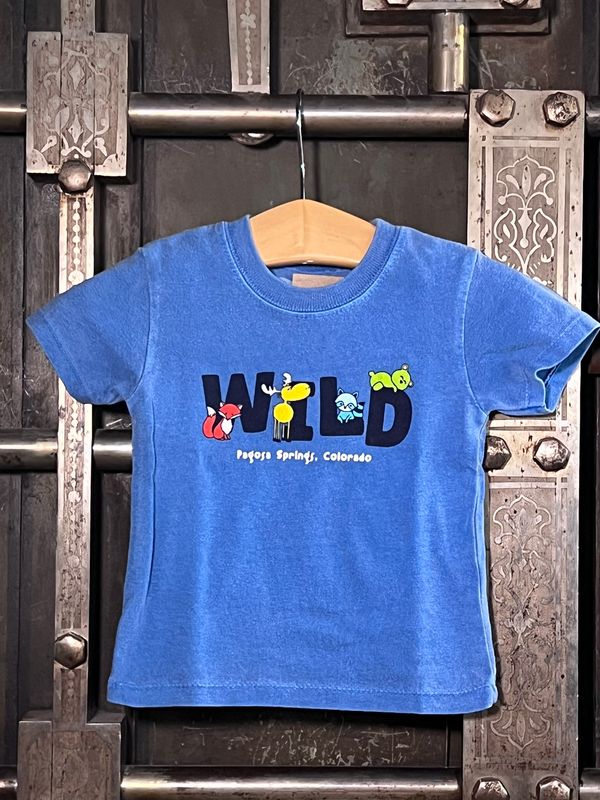 Dirks Fox Moose Raccoon Bear Infant Tee Tahiti Blue