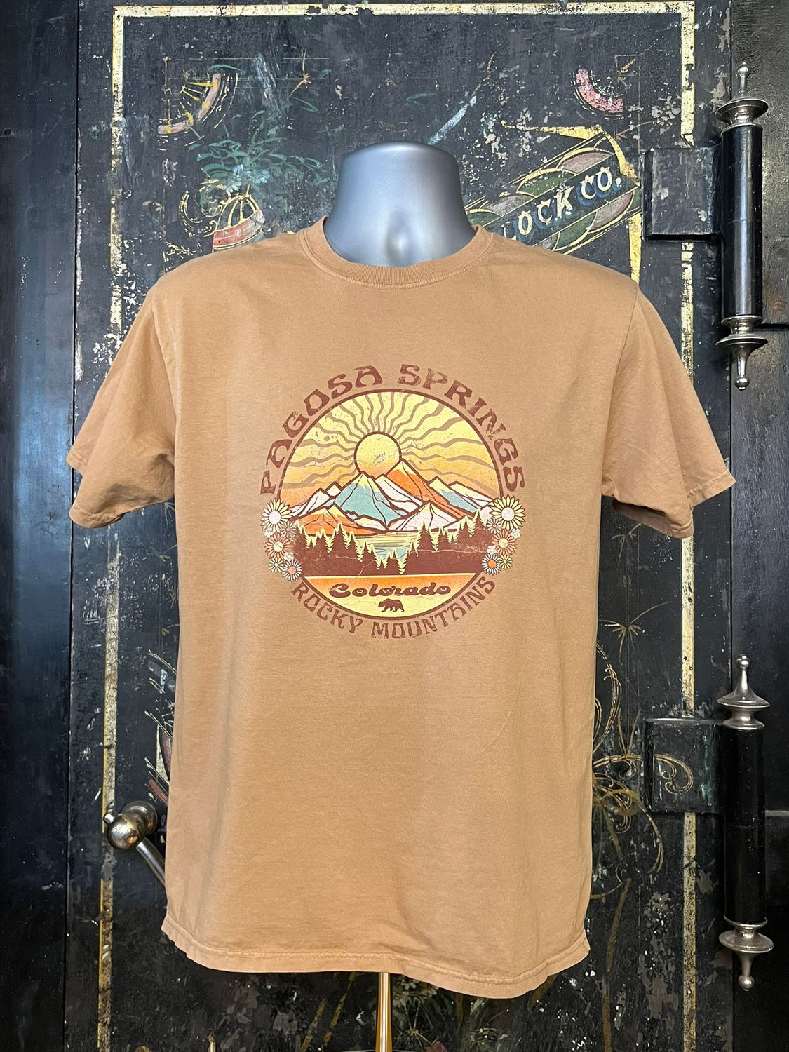 All Is Well V2 Mtn/Floral RS S/S Tee Cider, Size: SMALL