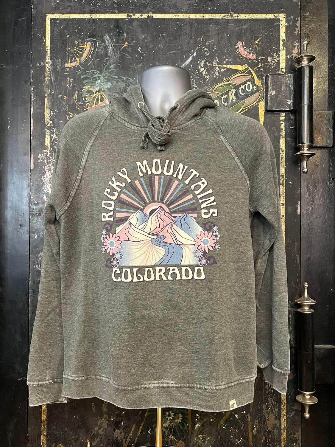 Reservatory Mtn/Rv/Flwr BOWF Hoodie Woodland, Size: SMALL
