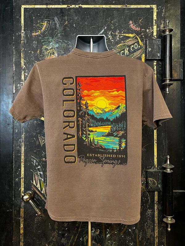 Transcending Mtns/Lake RS S/S Tee Coffee Bean