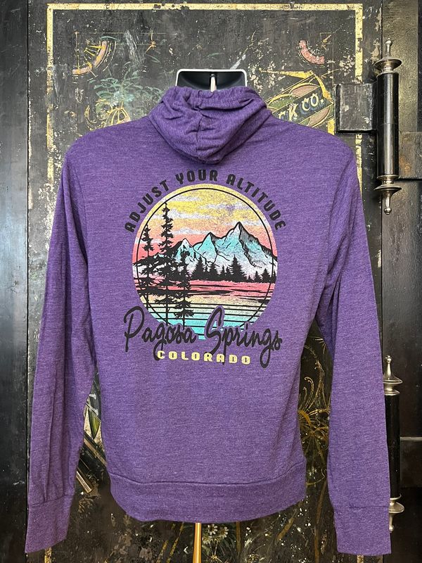 Kalimba 5C Mtn/Pines TB Hooded L/S Tee Purple