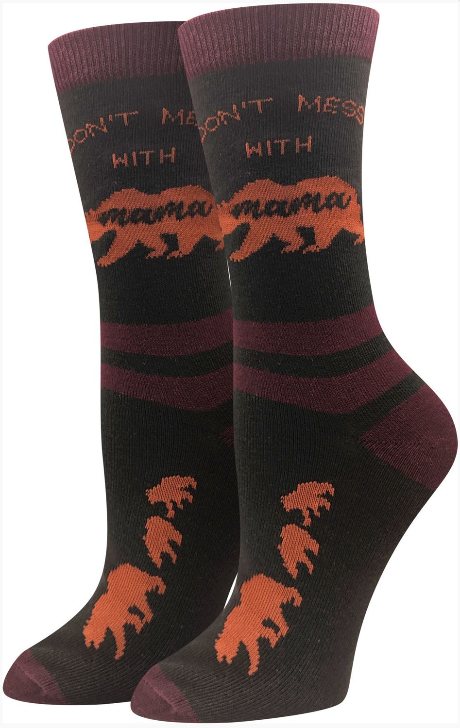 Don&#39;t Mess With Mama Bear Socks Black
