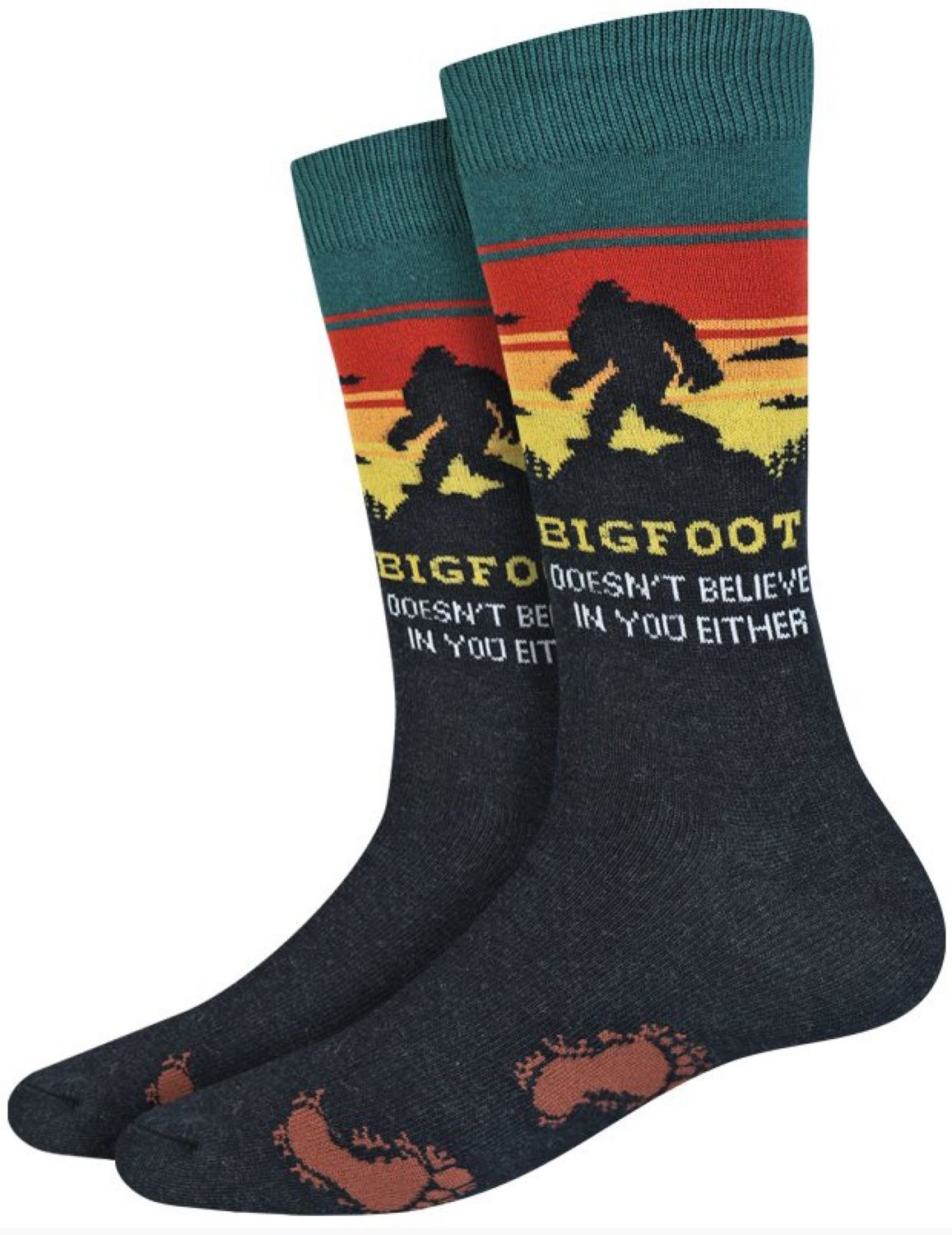 Bigfoot Doesn&#39;t Believe In You Socks