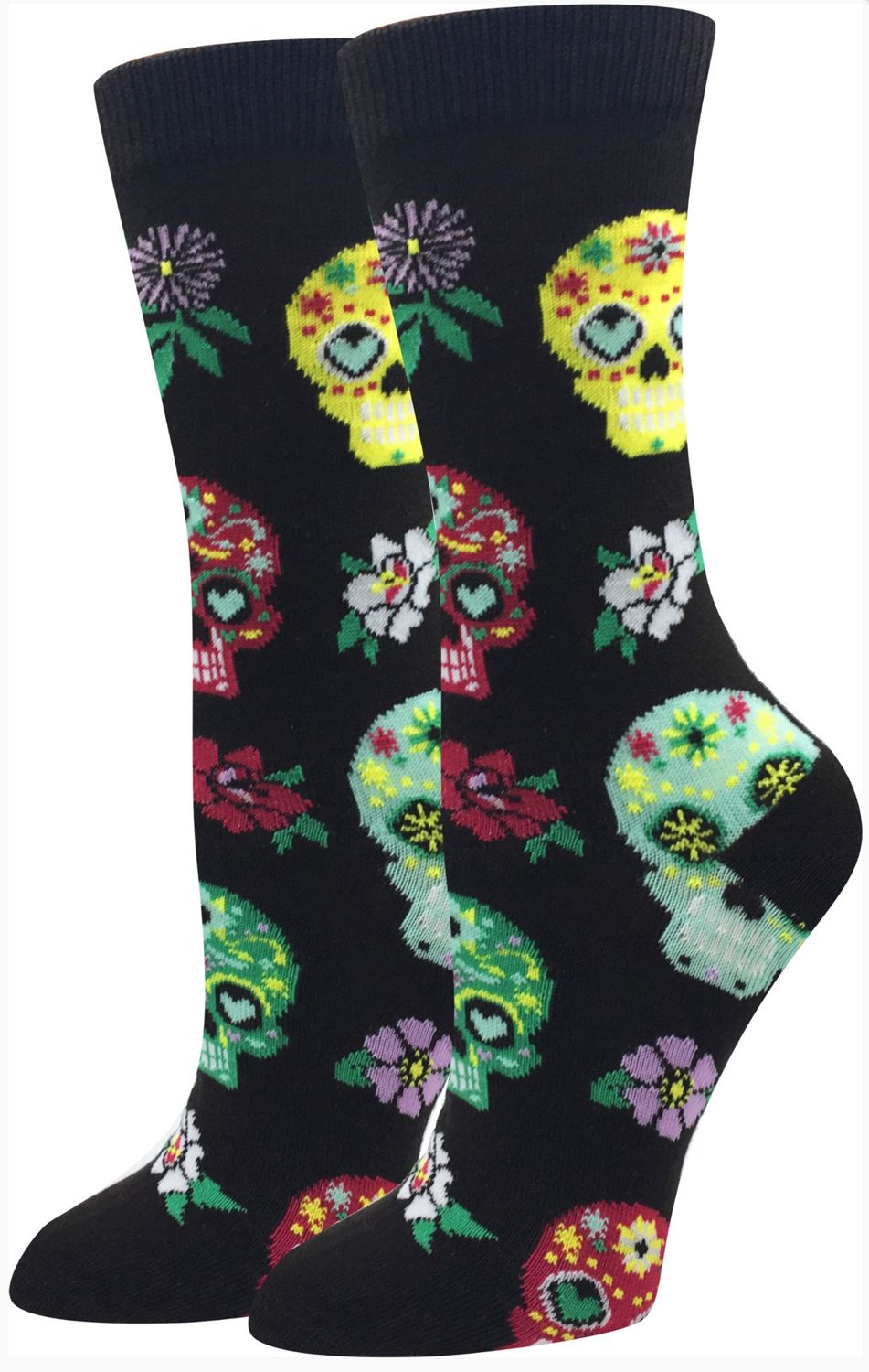 Black Calaveras Socks