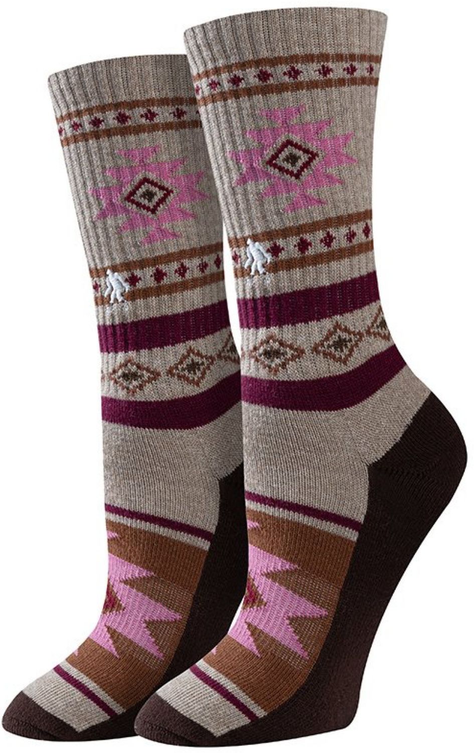 Women&#39;s Active Southwest Pattern Purple Socks