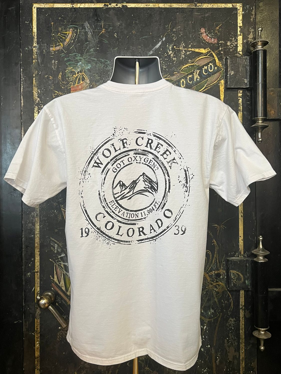 Coffee Ring Mountain RS S/S Tee White, Size: SMALL