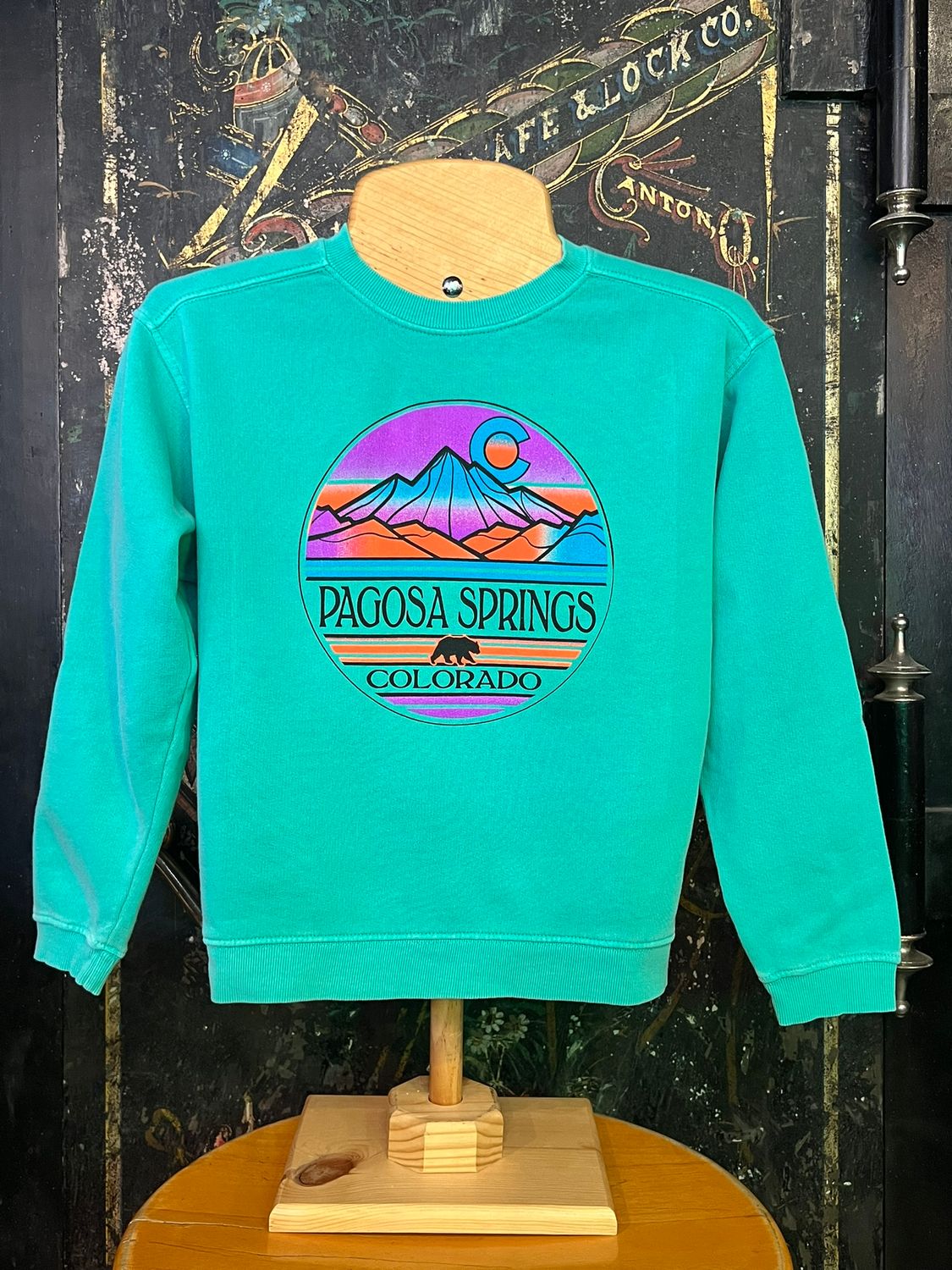 Kids Broad Horizons Crew Neck Seafoam, Size: XSMALL
