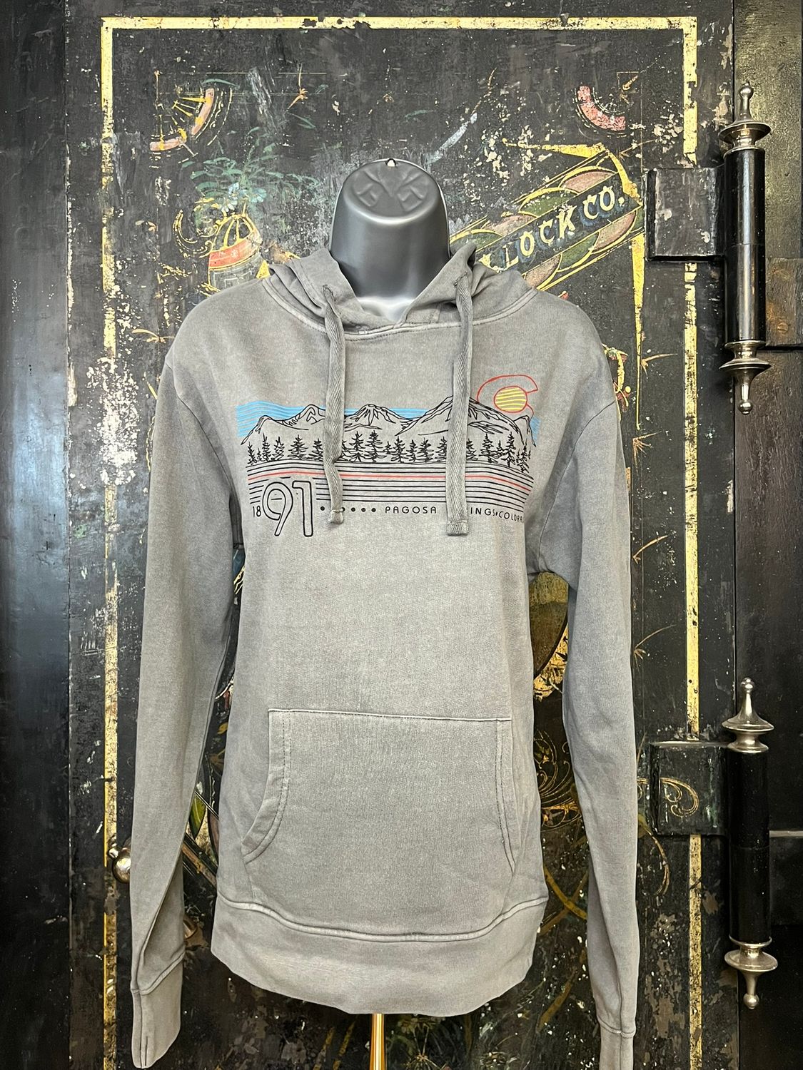 Leader 4C CO/Mtns/Pines PD Hoodie Ash, Size: SMALL