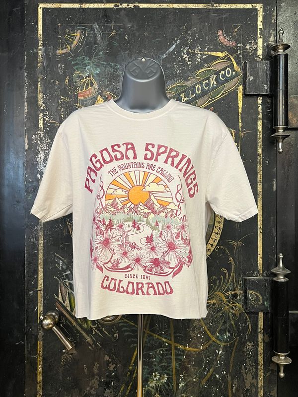 Girasol V2 Mtn/Pn/Flwrs RS Cropped Tee