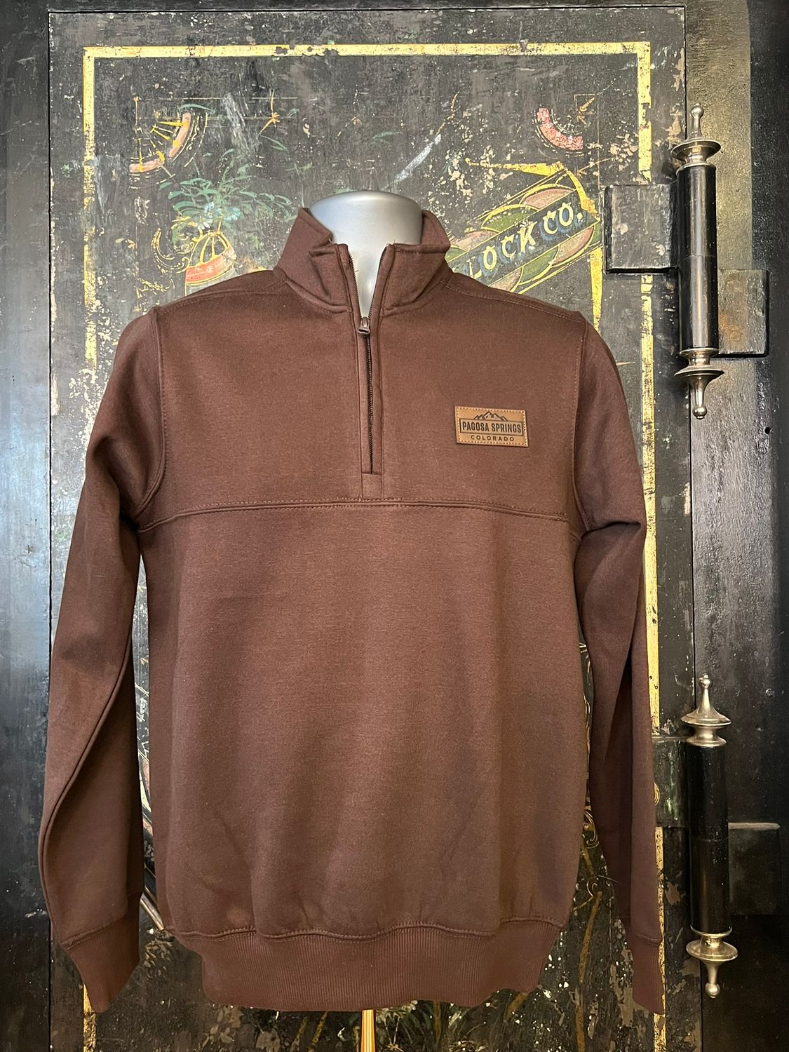 Walter 1/4 Zip, Color: Espresso, Size: SMALL