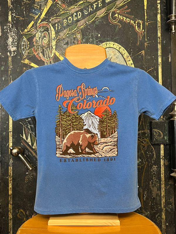 Kids Smart One Mtns Pines Tee  Tahiti Blue