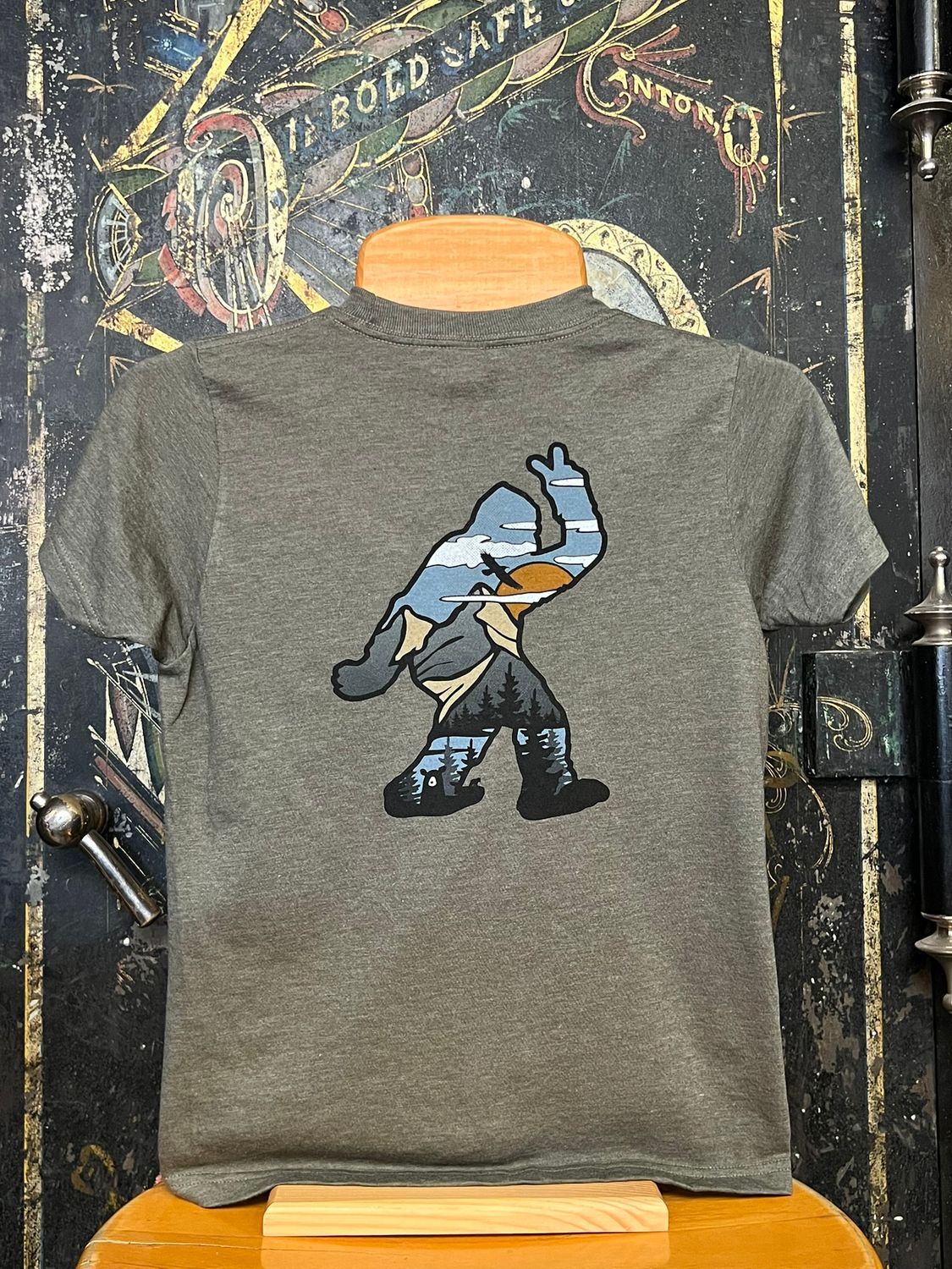 BBF Kids S/S Tee Htr Military, Size: XSMALL