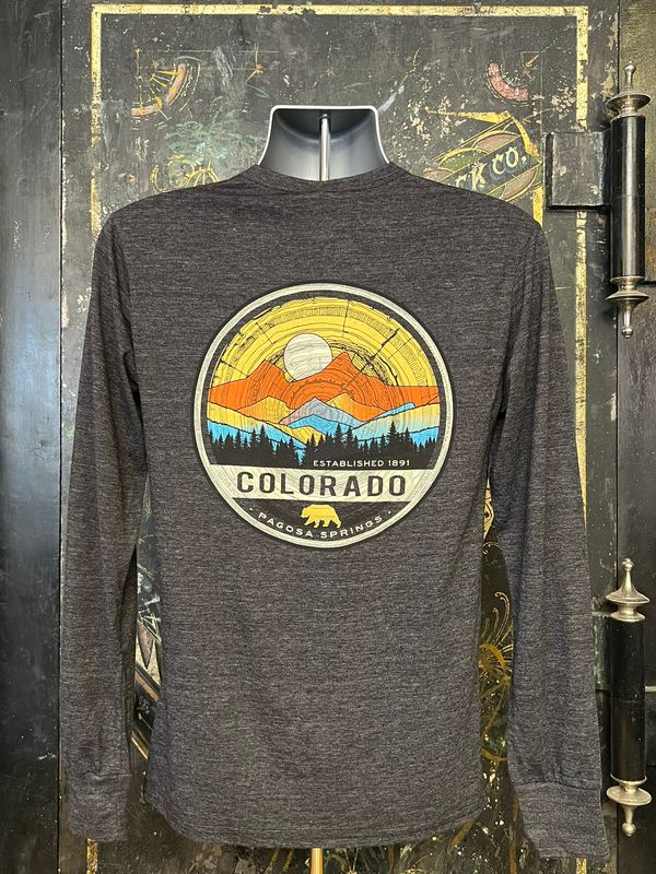 Epoch Mtns/Pines/Bear TB L/S Tee Black