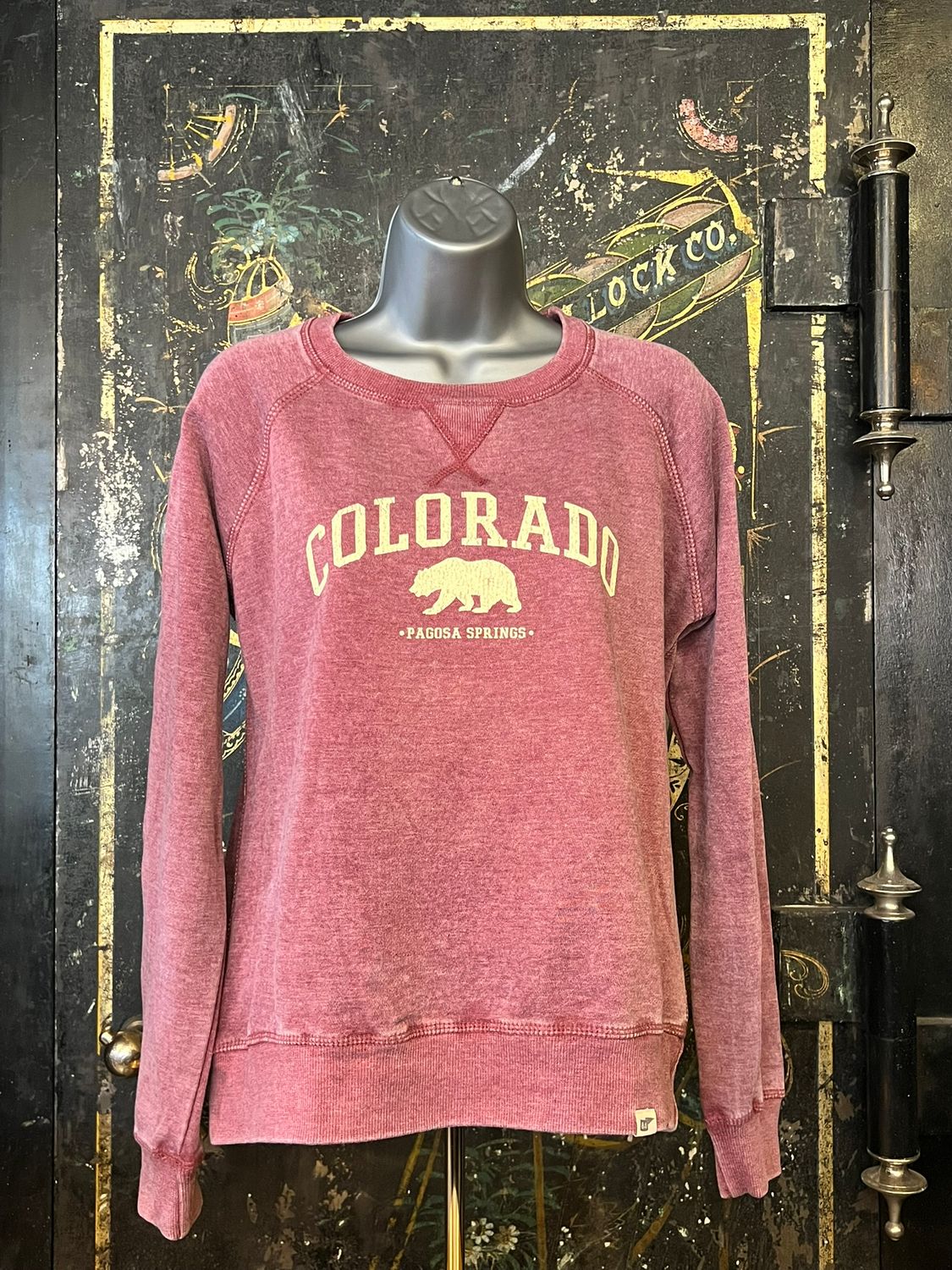 Ivy Seen This B4 BOW Crew Cranberry, Size: SMALL