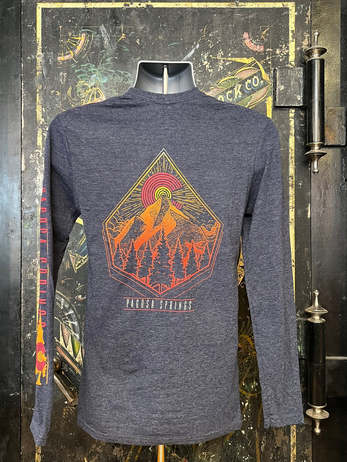 Wild Colorado TB L/S Tee Hthr Navy, Size: XSMALL