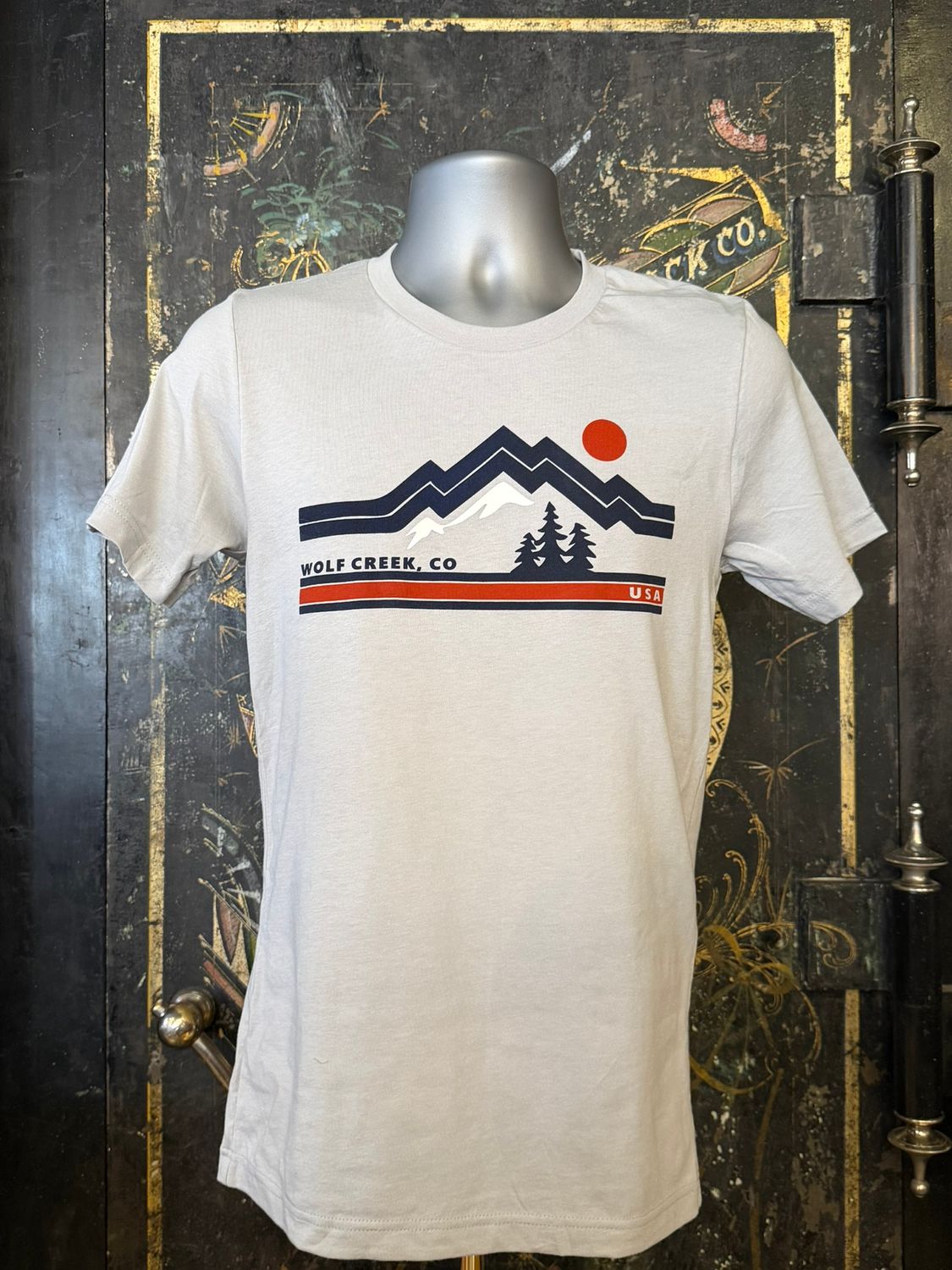 Red Sun Wolf Creek S/S Tee Ash, Size: SMALL