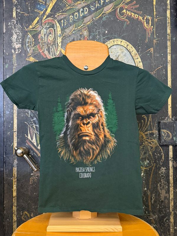 Kids Bigfoot Glow Tee Forest Green