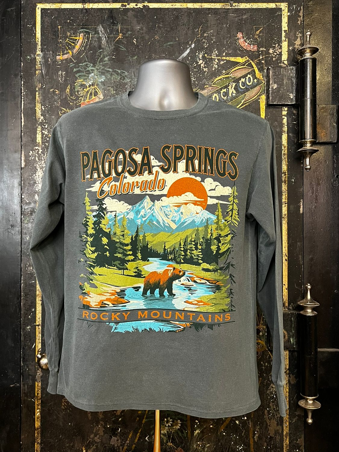 Retributive Mountains RS L/S Tee Forest, Size: SMALL