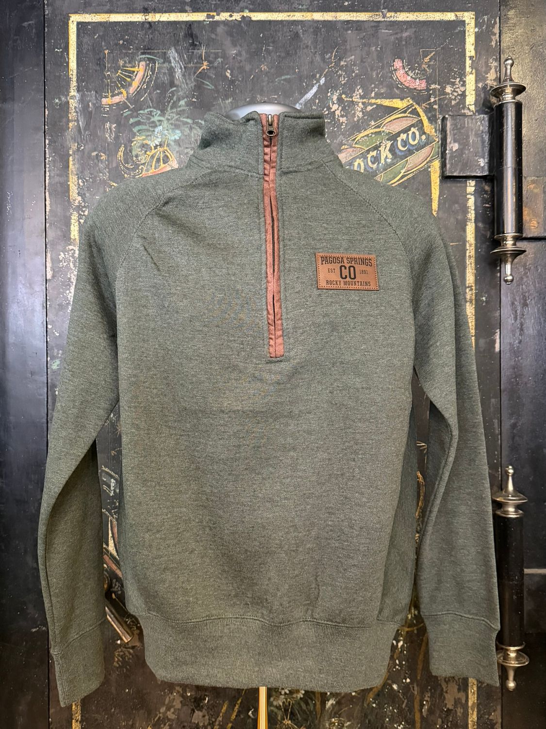Marlow Fleece 1/2 Zip Hthr Hunter, Size: SMALL