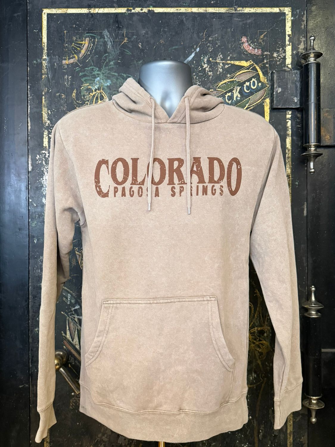 Vintage Wash Hoodie Latte, Size: SMALL