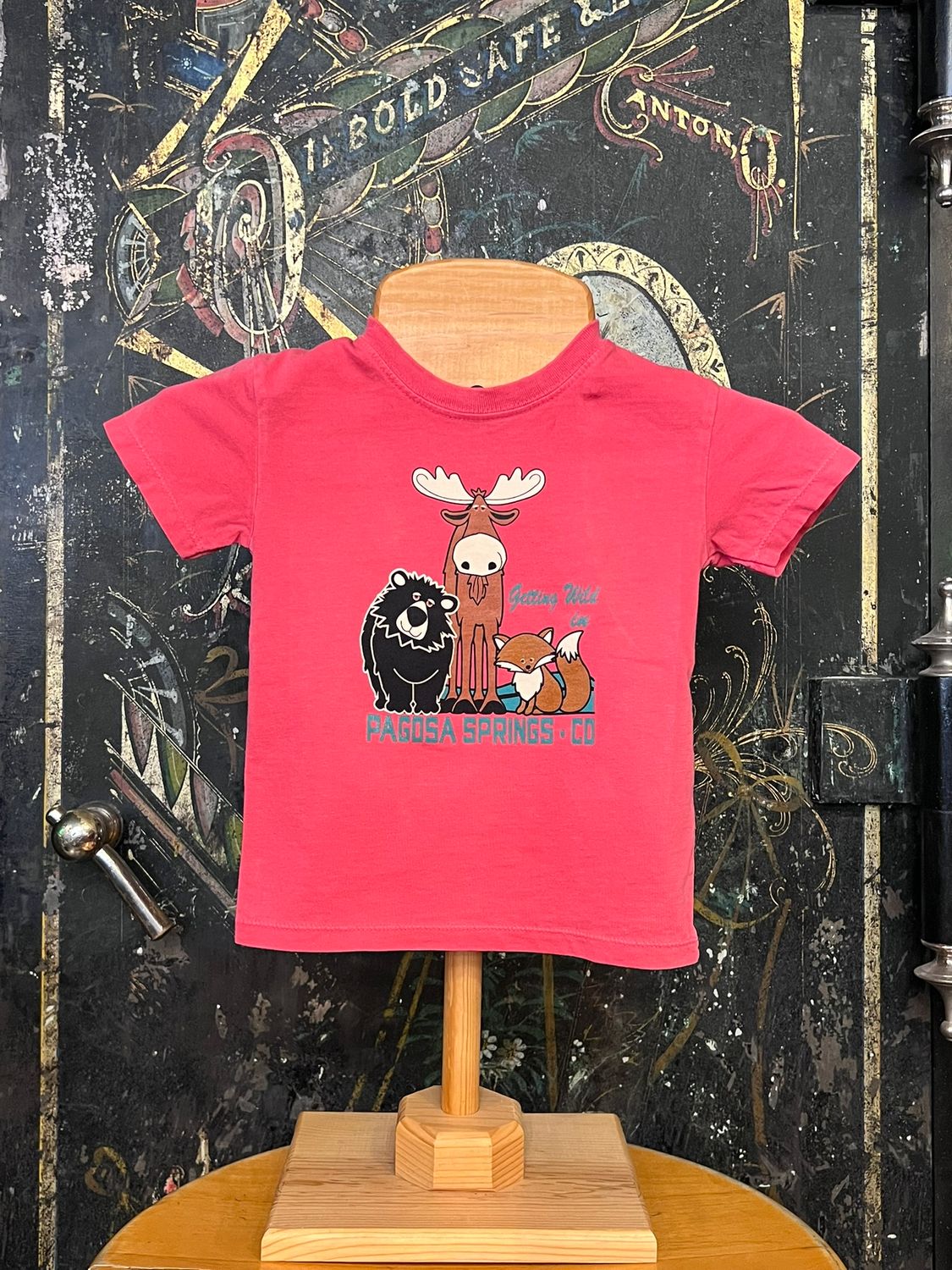 Keep Sharp Beer/Moose/Fox Tot Tee Papaya, Size: 2T