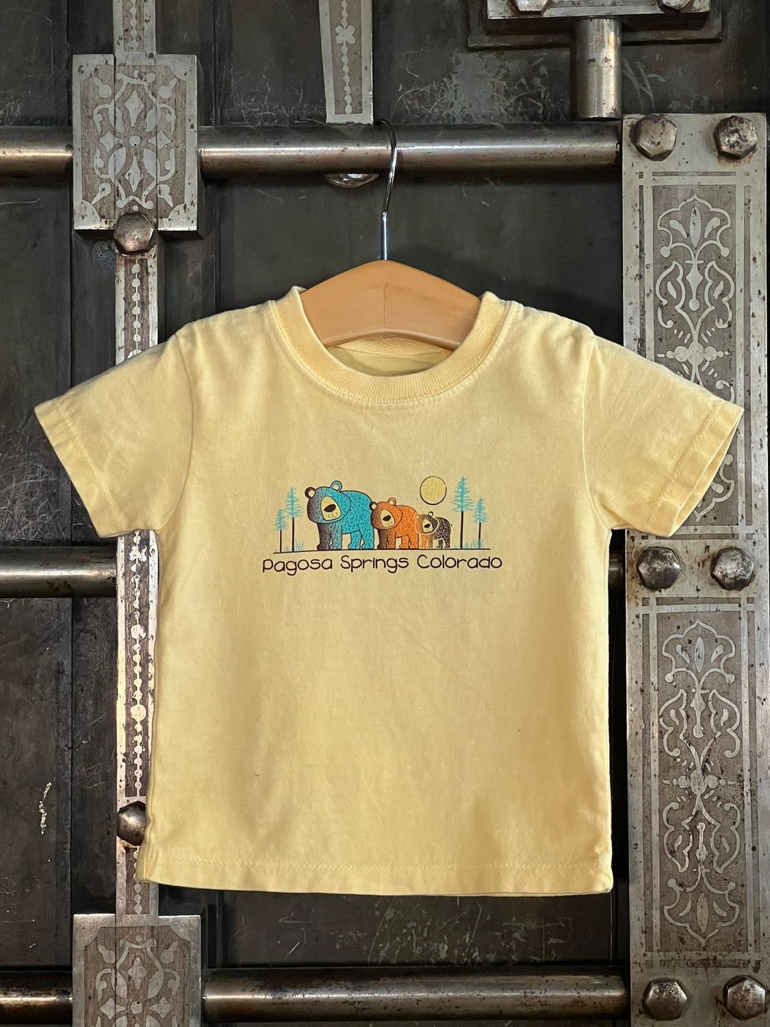 Never Say Never Bear/Pines Infant Tee Butter, Size: 6MO