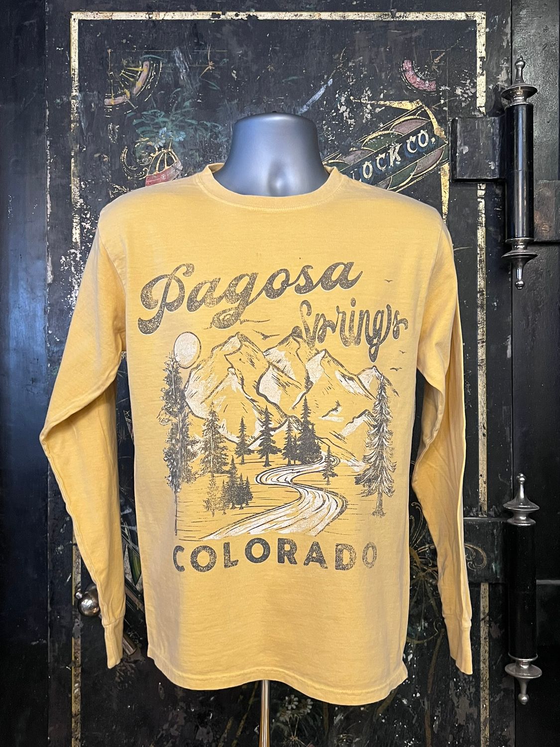 Redline Mtns/Pines RS L/S Mustard, Size: SMALL