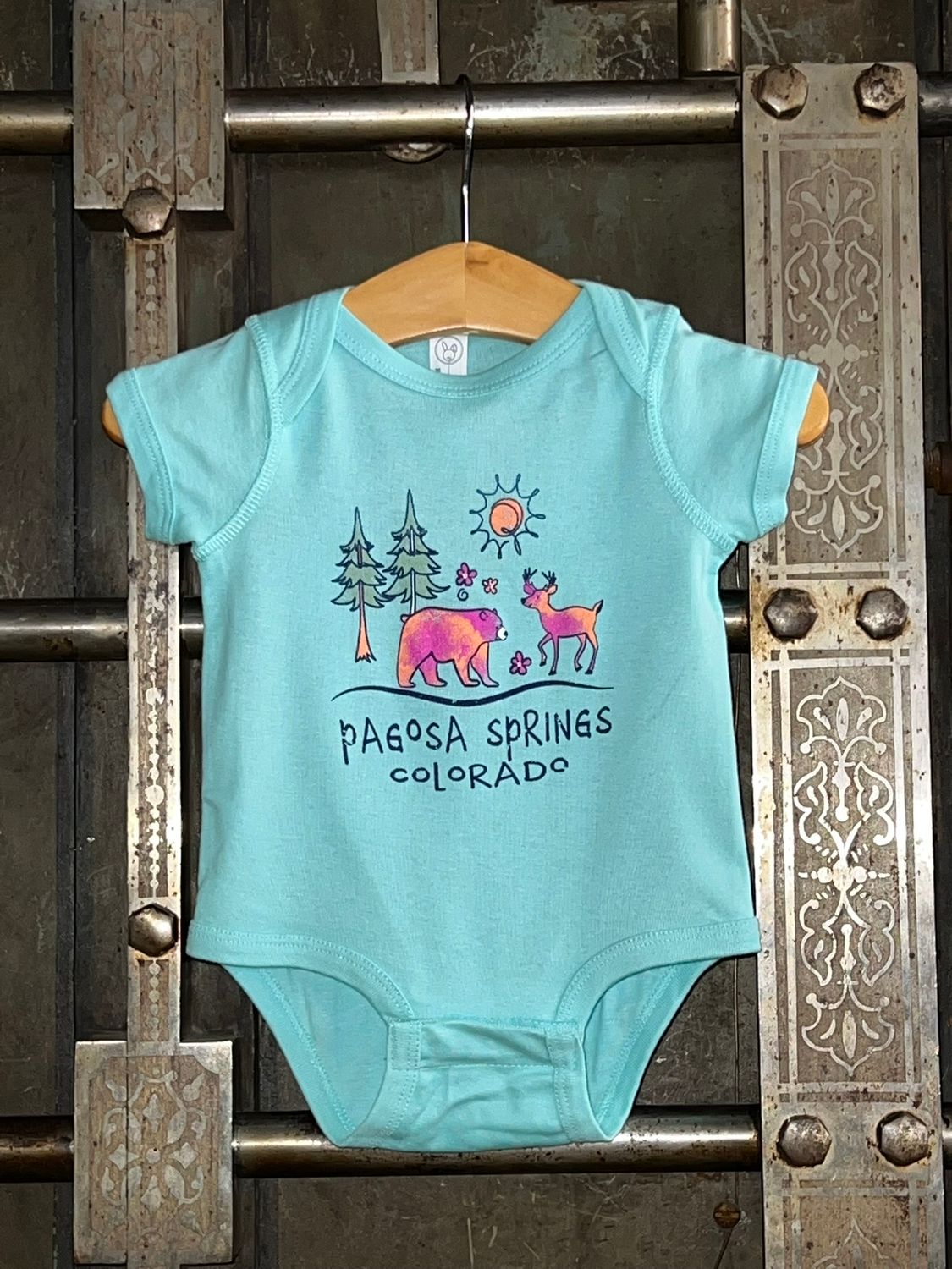 Osment Deer/Bear/Pines Infant Creeper Chill, Size: 6MO