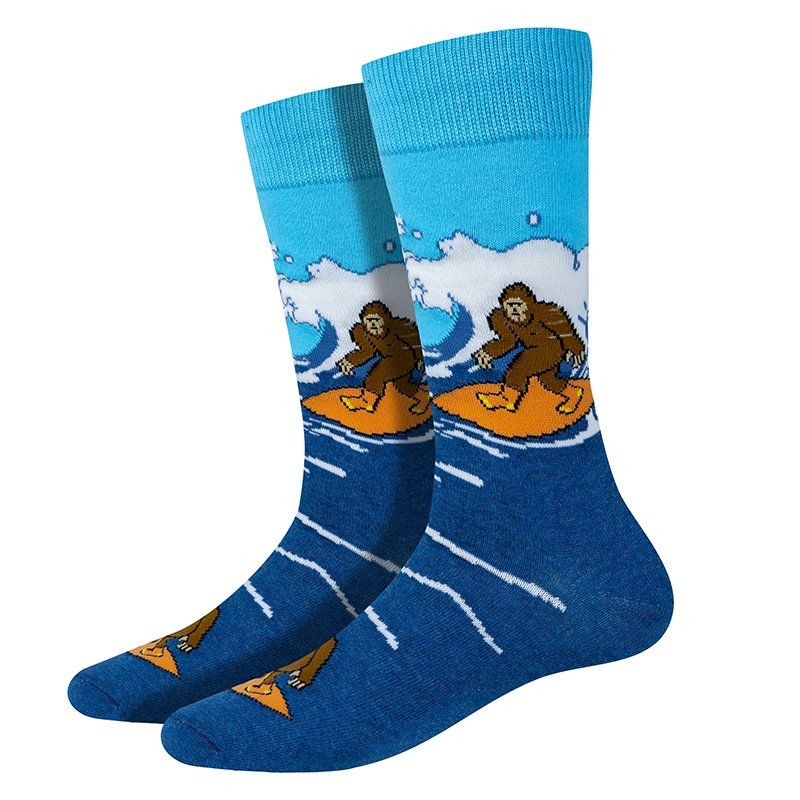 Surfing Bigfoot Socks