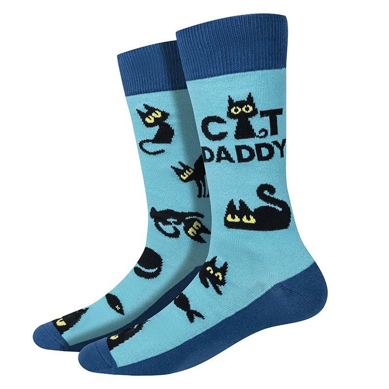 Cat Mom Teal Socks