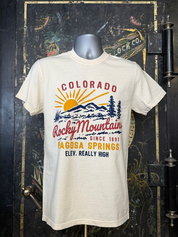 Sun/Mountain Scene CC Tee Ivory