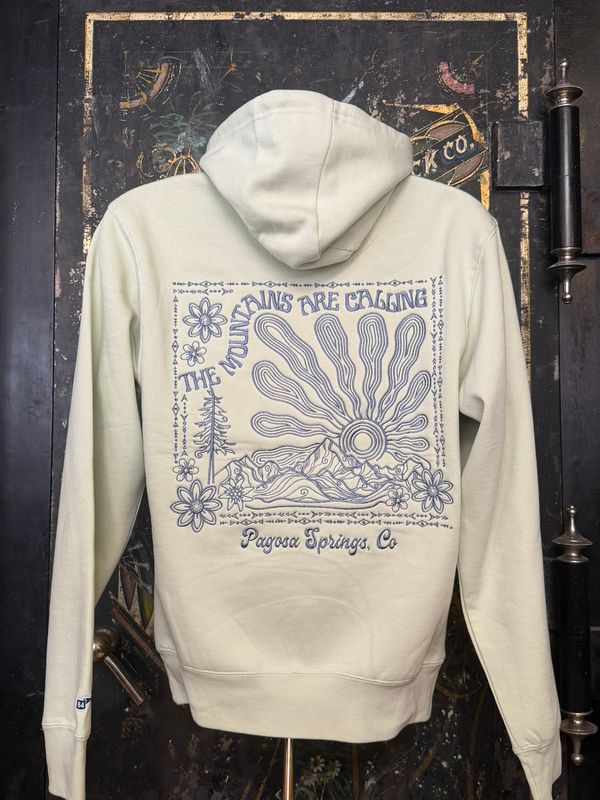 Sparklink Mtn/Pn/Flwrs EMB Hoodie Pistachio