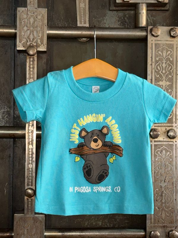 Just Hangin' Around Infant Tee Caribean Blue