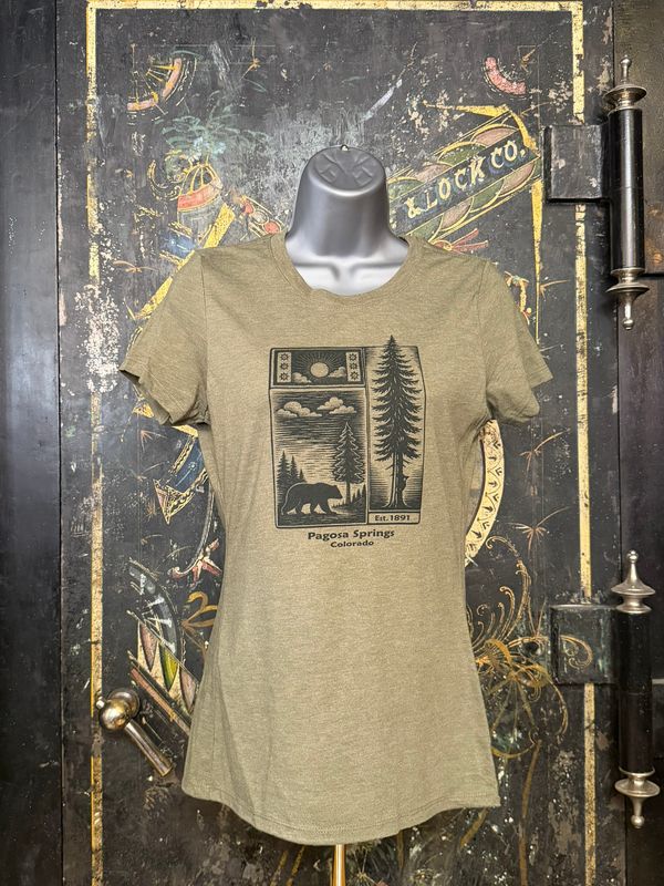Box Bear TB Tee Olive Frost