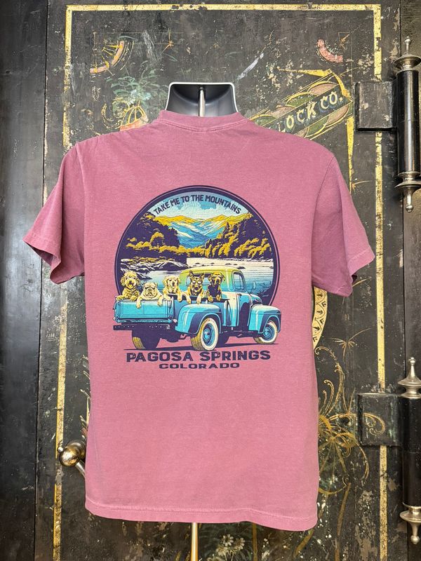 Reap Truck Dogs River RS CC Tee Berry