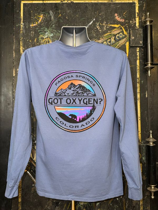 Geo Seal Mtns/Bear RS L/S Tee Shadow