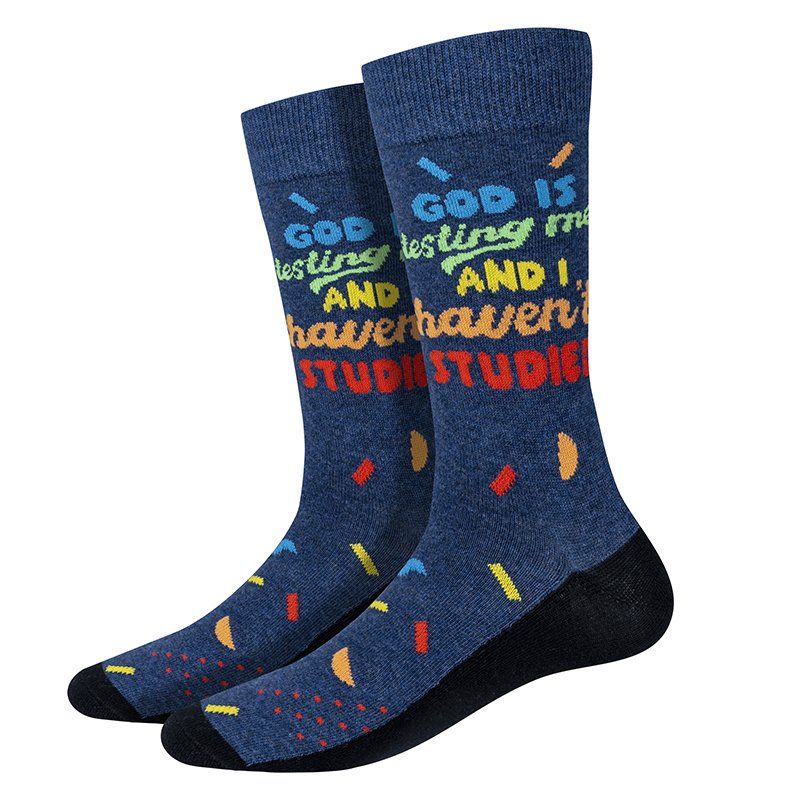 God Is Testing Me Socks