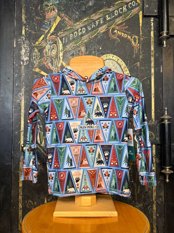 Kids Ransom Mtns/Bear/Pines L/S Solar Hoodie